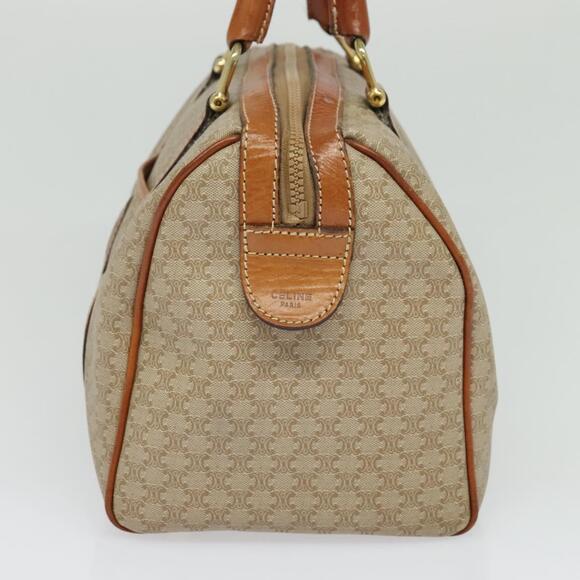CELINE Macadam Canvas Hand Bag Pvc Beige Gold - Picture 5 of 12